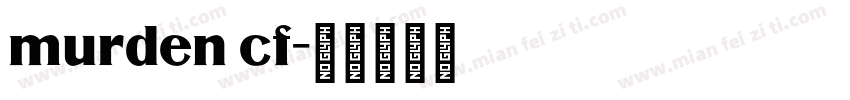murden cf字体转换